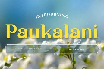 Paukalani font