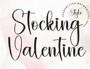 Stocking Valentine Script font