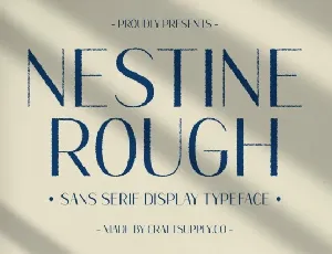 Nestine Rough font