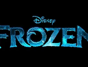 Frozen font