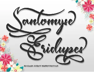 Santomyse Eridupes font