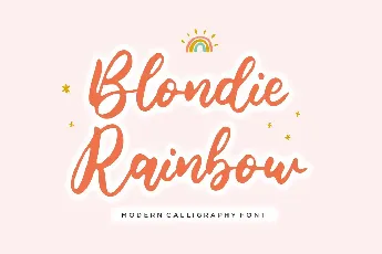 Blondie Rainbow font