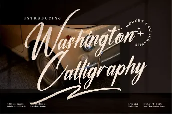 Washington Calligraphy font