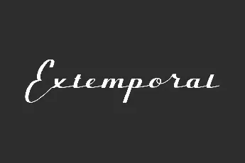 Extemporal Demo font