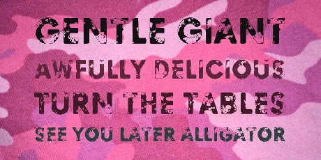 Blinded by desire font