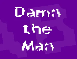 Damn the Man font