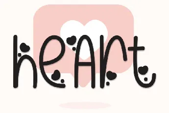 Heart Display font