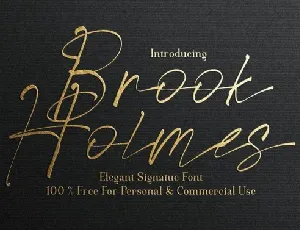 Brook Holmes Script font