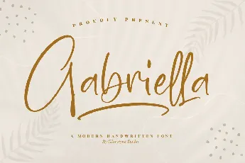 Gabriella Script font