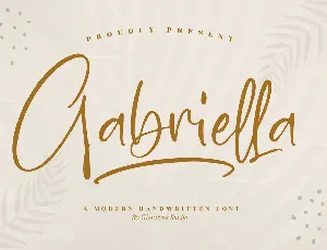 Gabriella Script font