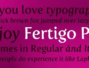 Fertigo Proâ„¢ font