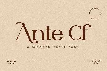 Ante Cf font