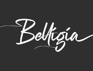 Belligia Calligraphy font