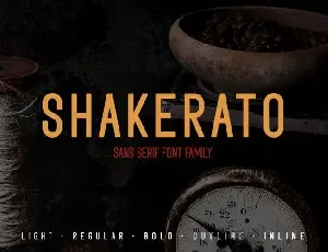 Shakerato Sans Serif font