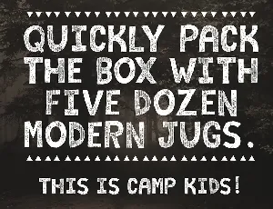Camp Kids font