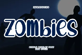 Zombies Display font