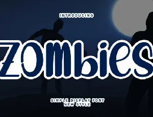 Zombies Display font