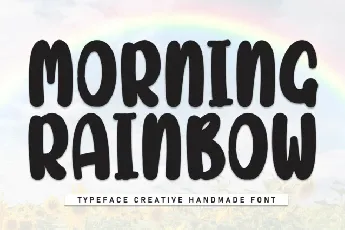 Morning Rainbow Display font