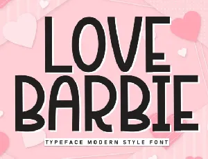 Love Barbie Display font