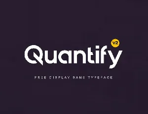 Quantify v2 Typeface font