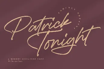 Patrick Tonight font