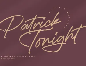 Patrick Tonight font