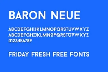 Baron Neue Typefamily font