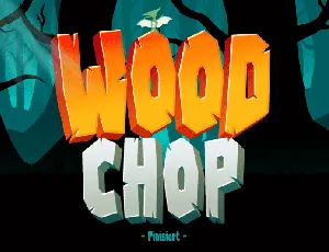Wood-Chop font