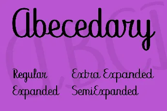 Abecedary font