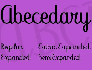 Abecedary font