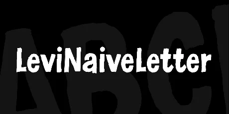 LeviNaiveLetter font