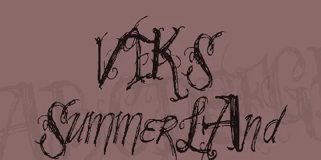 VTKS SummerLAnd font