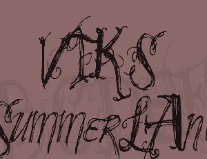 VTKS SummerLAnd font