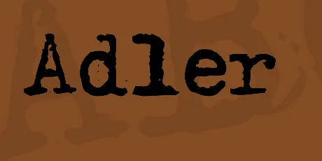 Adler font