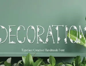 Decoration Display font