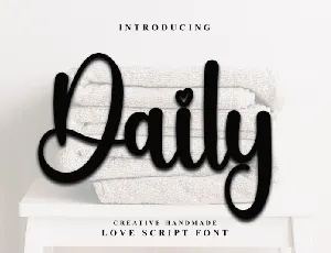 Daily Typeface font