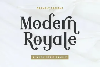 Modern Royale font