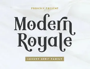 Modern Royale font