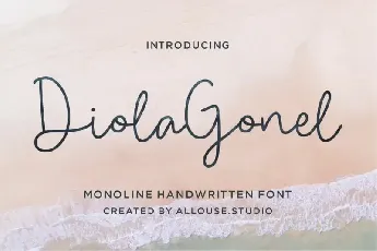 Diola Gonel Handwritten font