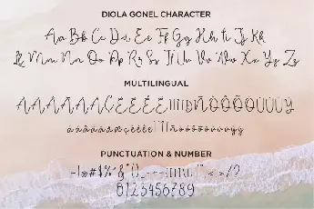 Diola Gonel Handwritten font