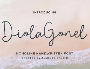 Diola Gonel Handwritten font
