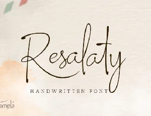 Resalaty font