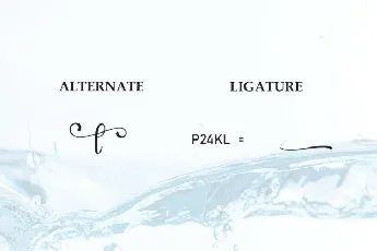 Water Script font