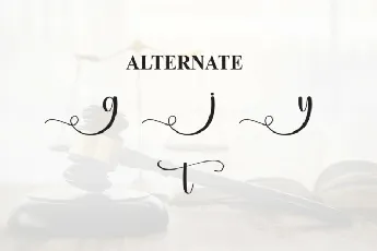 Justify Script font