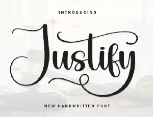 Justify Script font