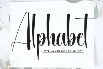 Alphabet Script font