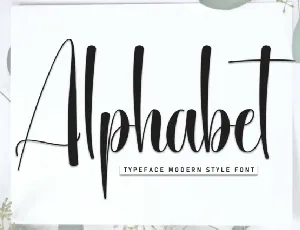 Alphabet Script font