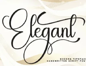 Elegant Calligraphy font