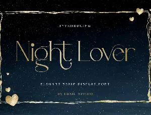 Night Lover Demo font