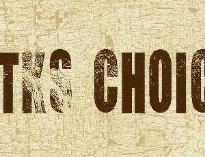 VTKS CHOICE font